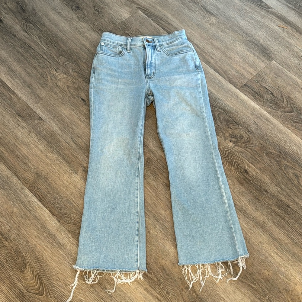 Madewell perfect vintage flare crop jeans size 24